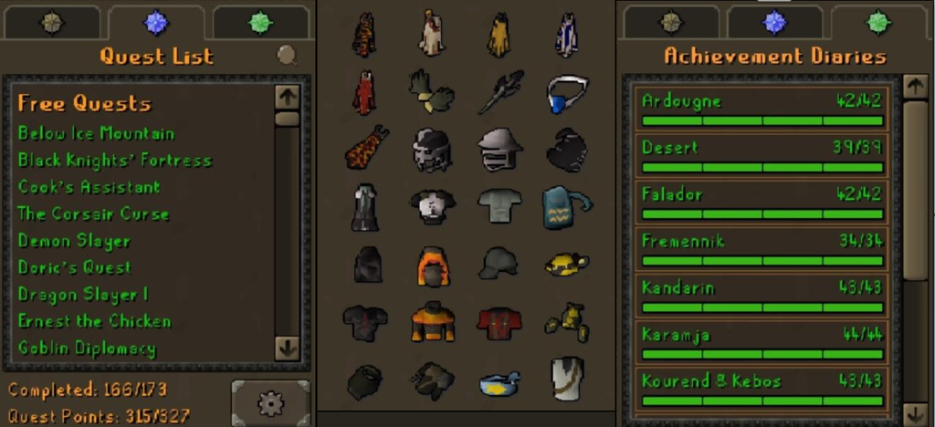 MAX INFERNAL CAPE | 2277 TOTAL | 310+ QP | 1B XP | COMPLETE DIARIES | MULTIPLE MAX CAPE| B GLOVES| E VOID| AVERNIC | RARE PETS x29